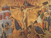 Henri Bellechose, Christ on the Cross with the Martyrdom (mk05)